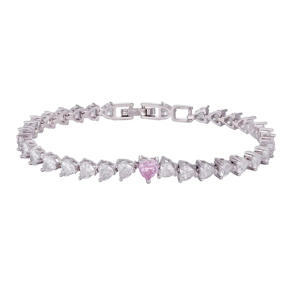 Wholesale 18k zircon bracelet, handmade micro-inlaid, three styles with zircon, big brand replacement, not easy to fade, women's gift - Lyra