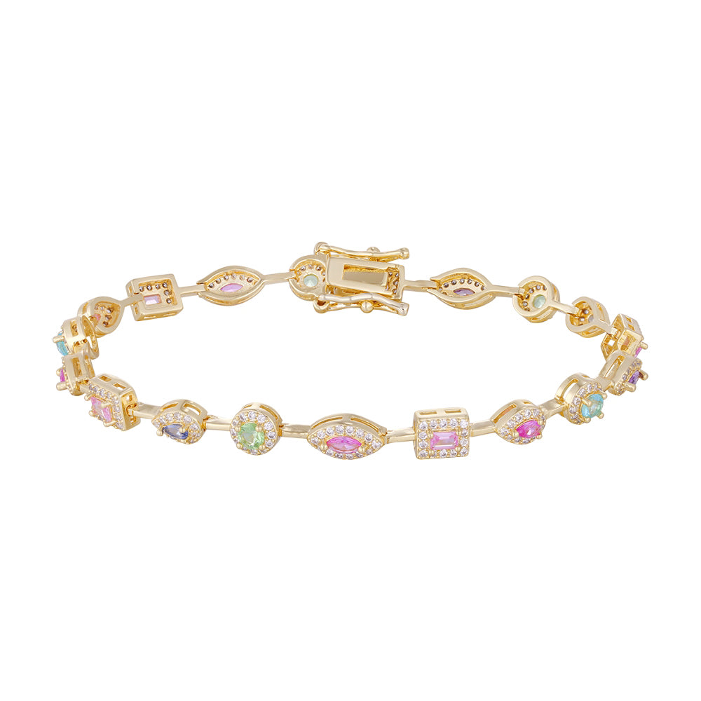 Wholesale bracelet 18k gold micro-inlaid natural zircon, Van Cl*** & Ar***s same style, exclusive design, holiday gift - Lyra