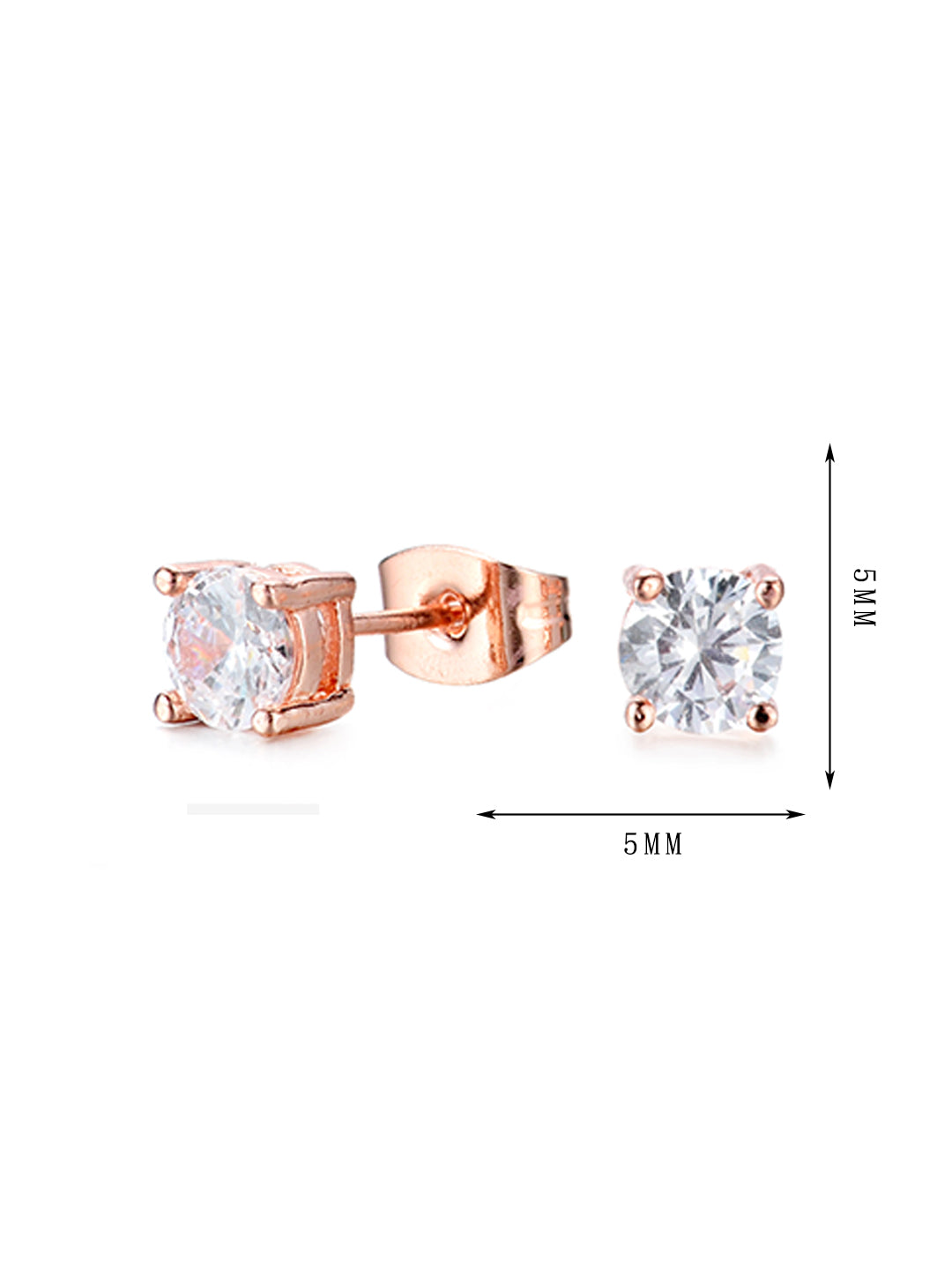 Single zircon earrings, simple style suitable for long-term wear, no need to be picky about what to wear, easy to match - Lyra
