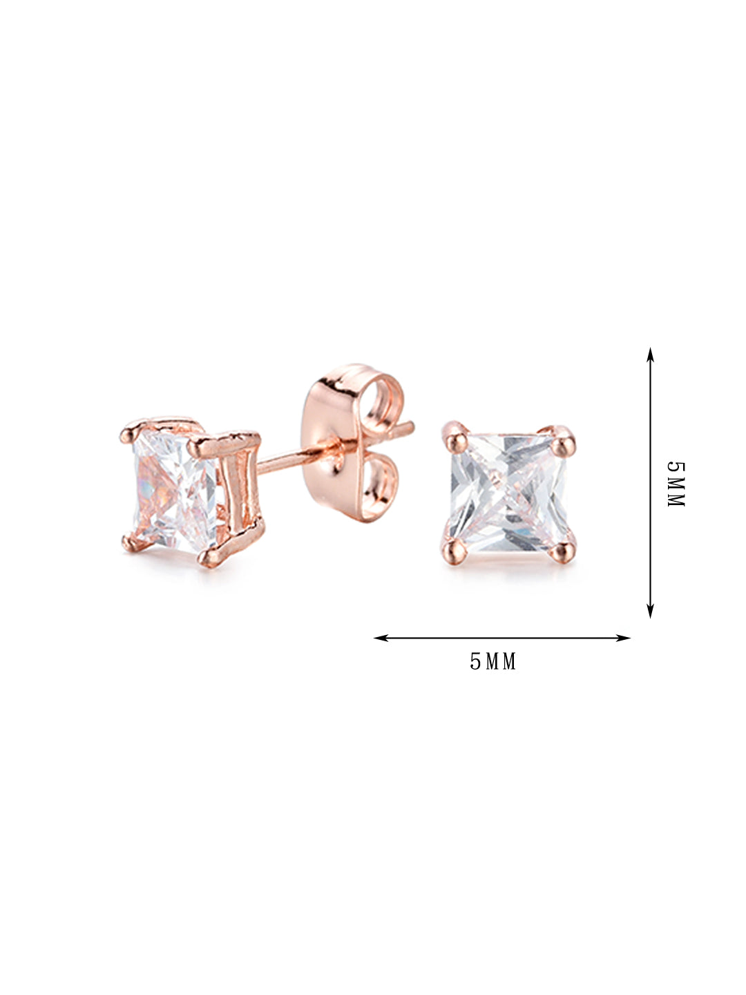 Single zircon earrings, simple style suitable for long-term wear, no need to be picky about what to wear, easy to match - Lyra