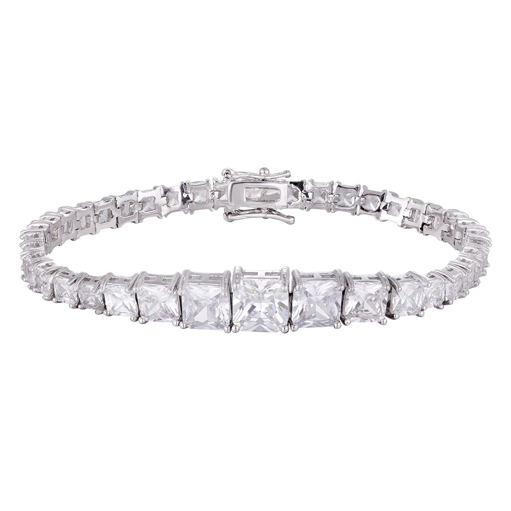 Wholesale bracelet 18k gold micro-inlaid natural zircon, irregular zircon matching, non-allergenic and waterproof, holiday gift - Lyra