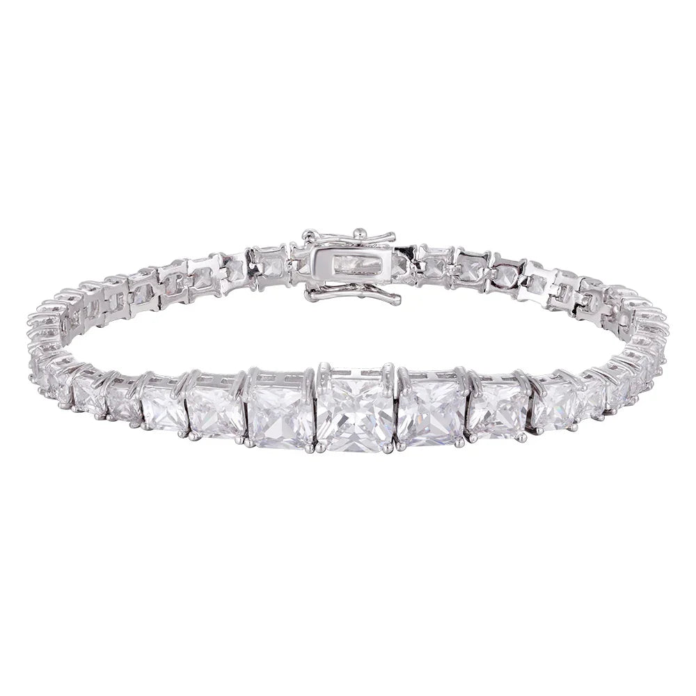 Wholesale bracelet 18k gold micro-inlaid natural zircon, irregular zircon matching, non-allergenic and waterproof, holiday gift - Lyra