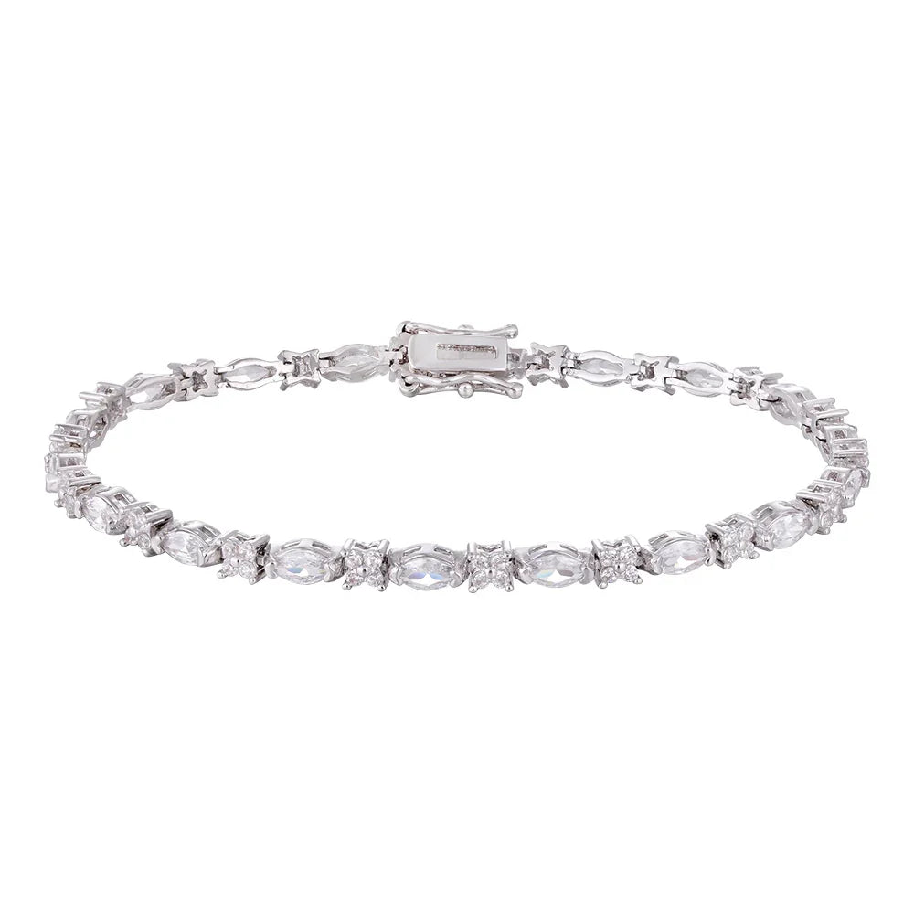 Wholesale low price zircon bracelet, colorful zircon matching, buckle convenient to wear waterproof and sweat-proof, women's gift - Lyra