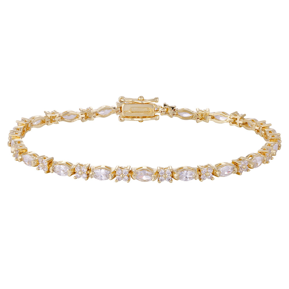 Wholesale low price zircon bracelet, colorful zircon matching, buckle convenient to wear waterproof and sweat-proof, women's gift - Lyra