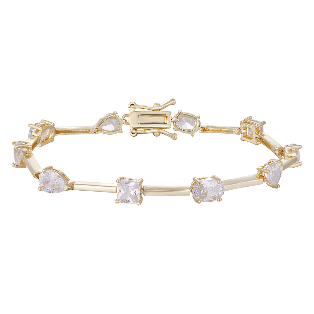 Wholesale low price zircon bracelet, color matching, buckle convenient to wear waterproof and sweat-proof, women's gift - Lyra