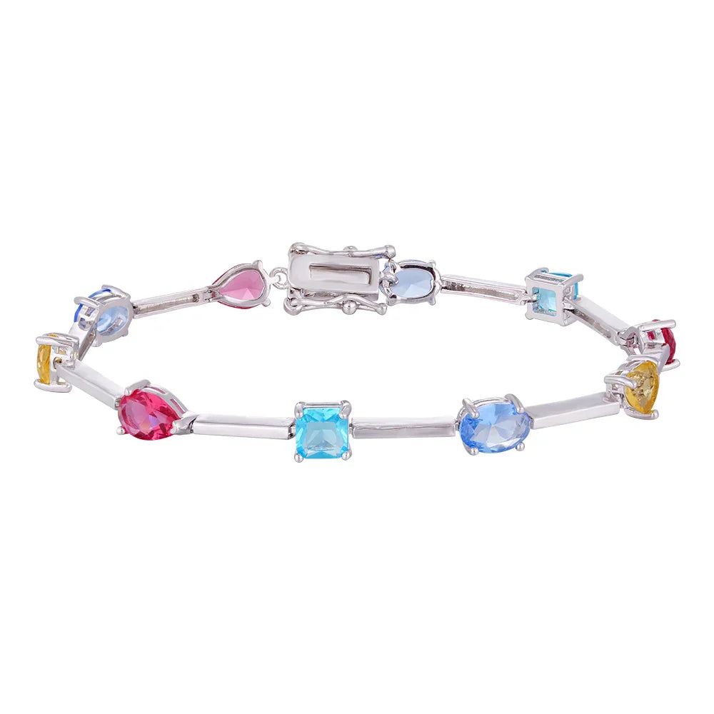 Wholesale low price zircon bracelet, color matching, buckle convenient to wear waterproof and sweat-proof, women's gift - Lyra