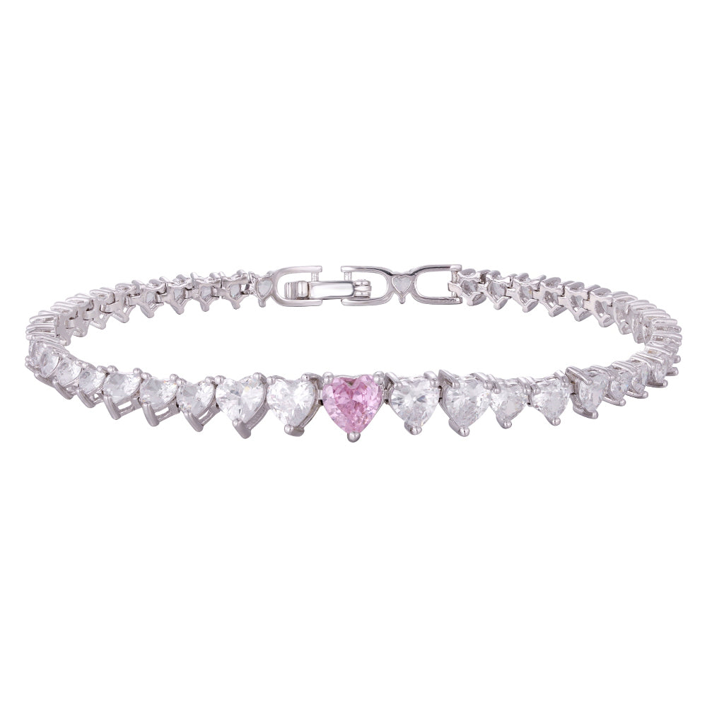 Wholesale bracelet 18k gold micro inlaid natural zircon, rainbow color matching, holiday gift - Lyra