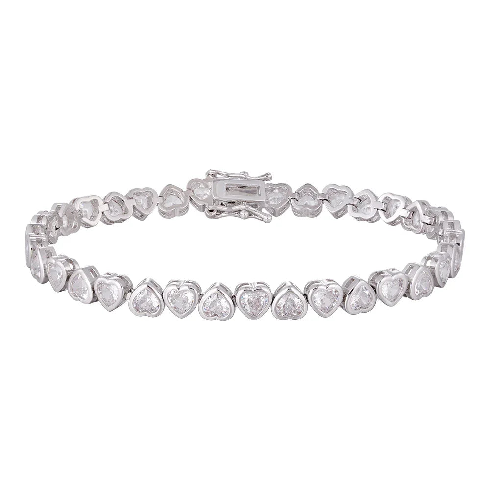 Wholesale bracelet 18k gold micro-inlaid natural zircon, irregular zircon matching, non-allergenic and waterproof, holiday gift - Lyra