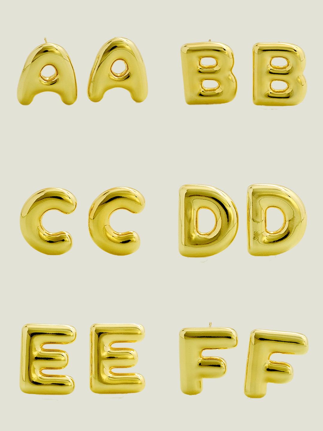 Bubble letter earrings - Lyra