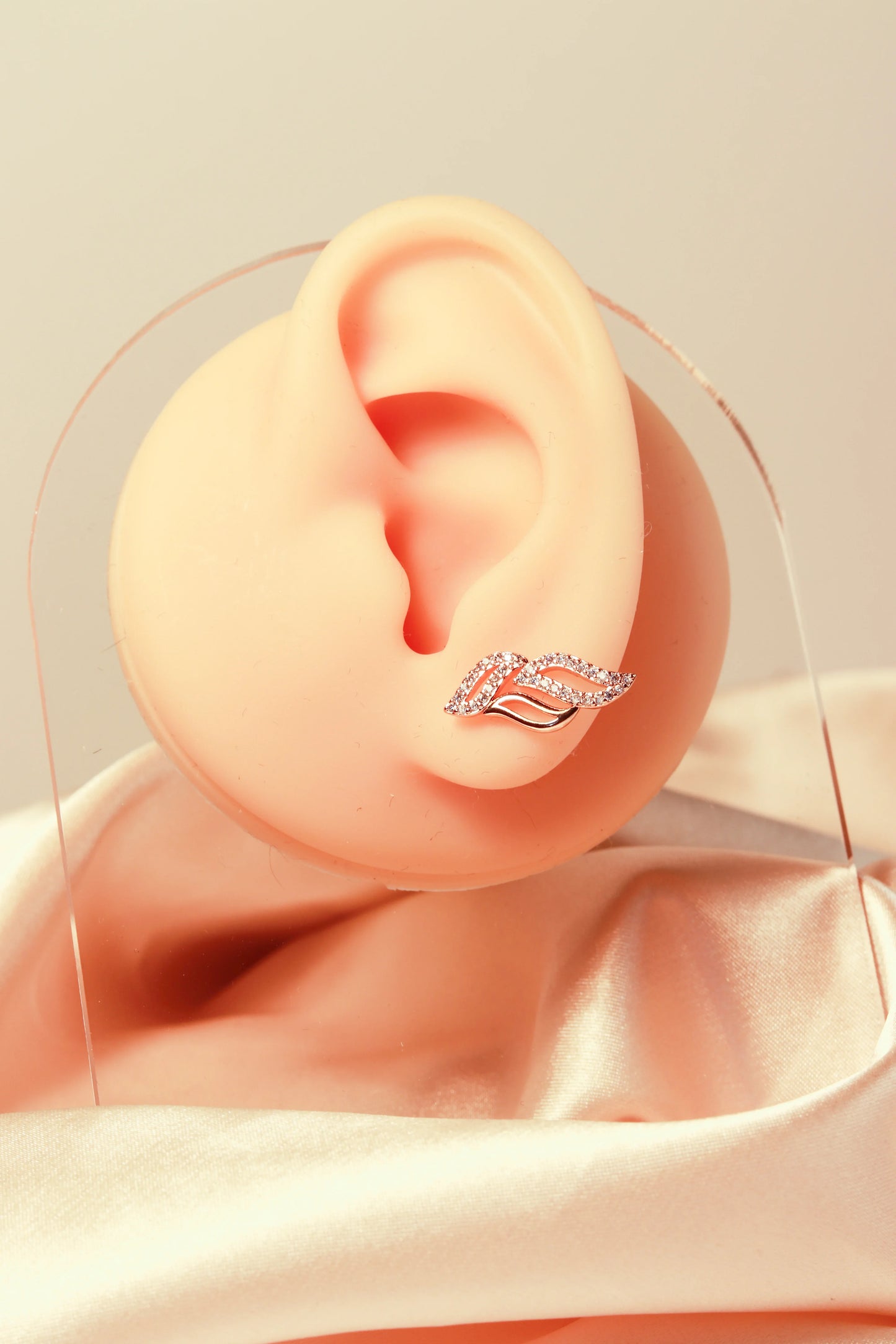 Water drop-shaped earrings inlaid with synthetic colored gemstones - Lyra