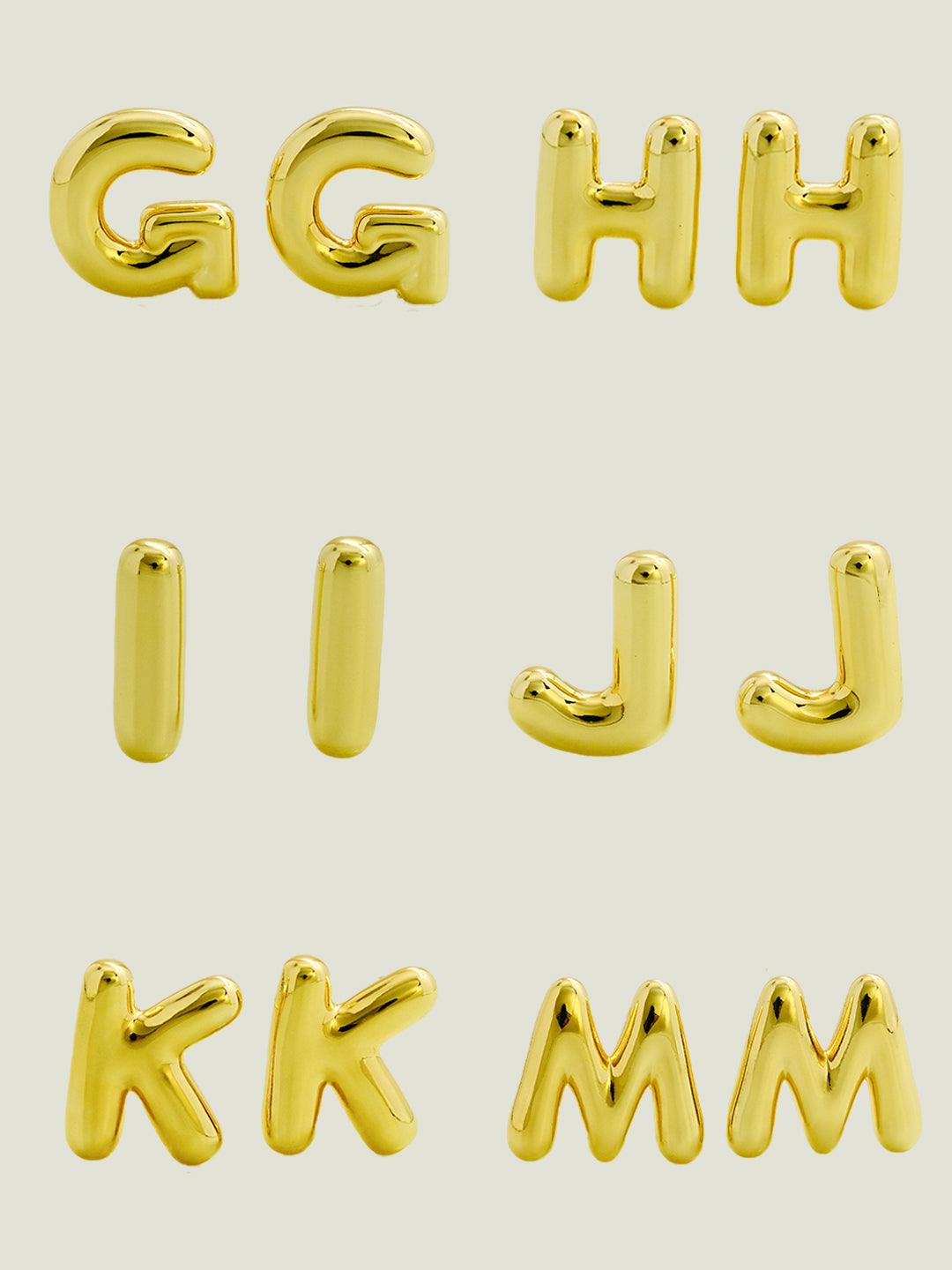 Bubble letter earrings - Lyra