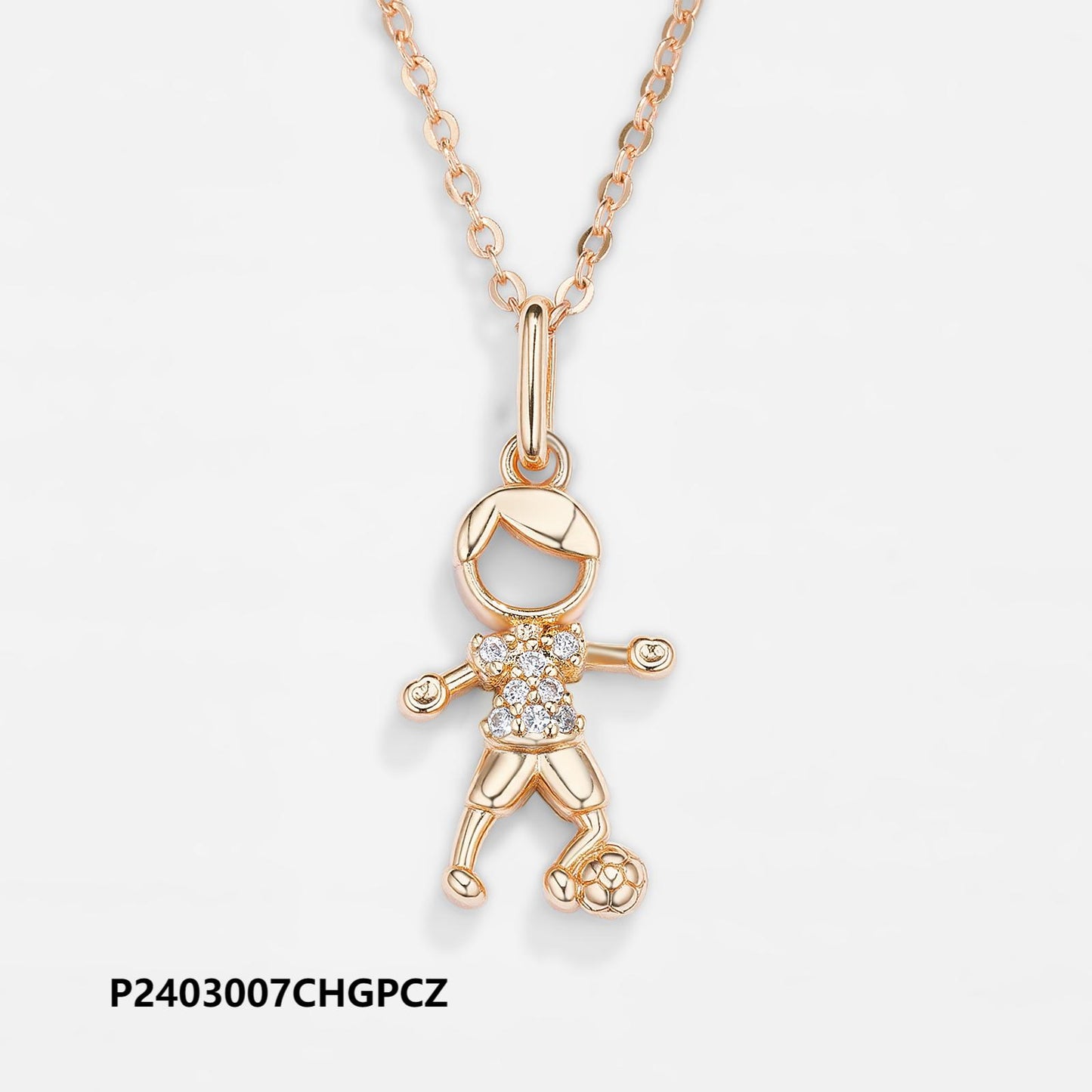 Environmentally friendly brass plated 14k/18k gold zircon necklace, waterproof and non-fading, original