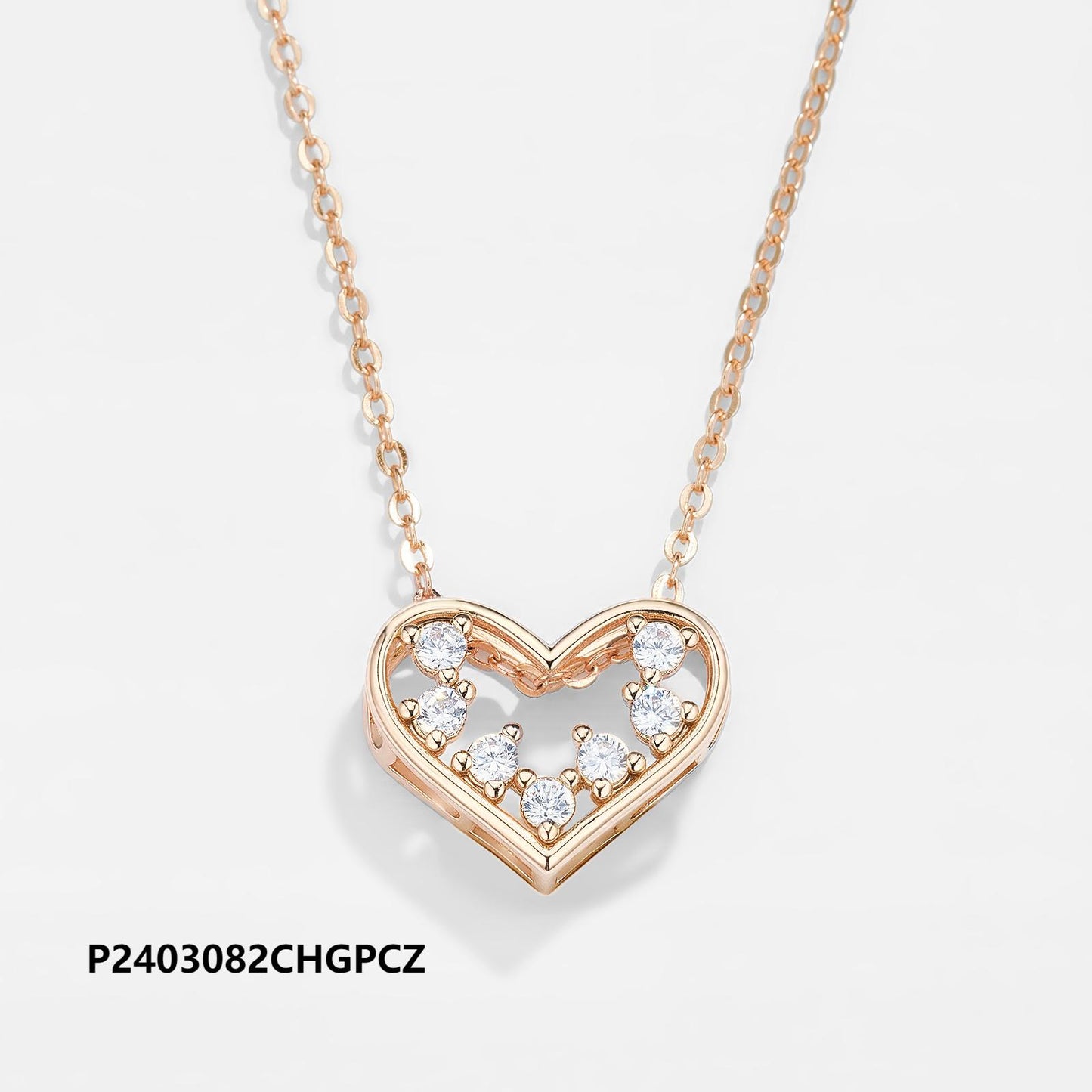 Wholesale copper-plated gold necklace inlaid with 6A zircon, three designs to choose
