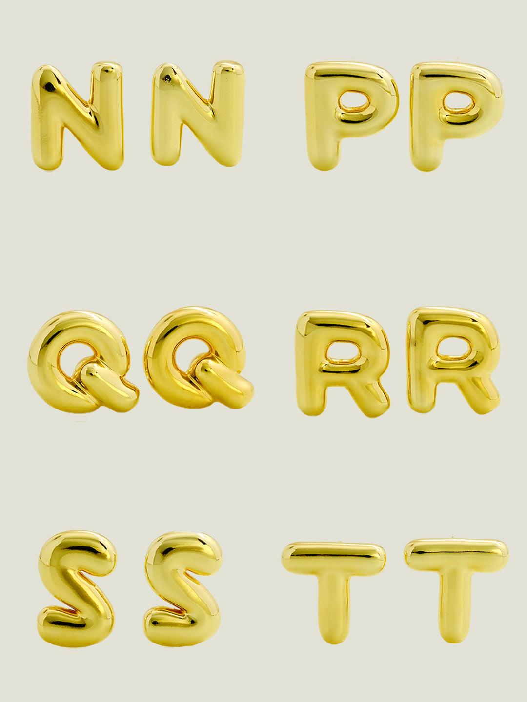 Bubble letter earrings - Lyra