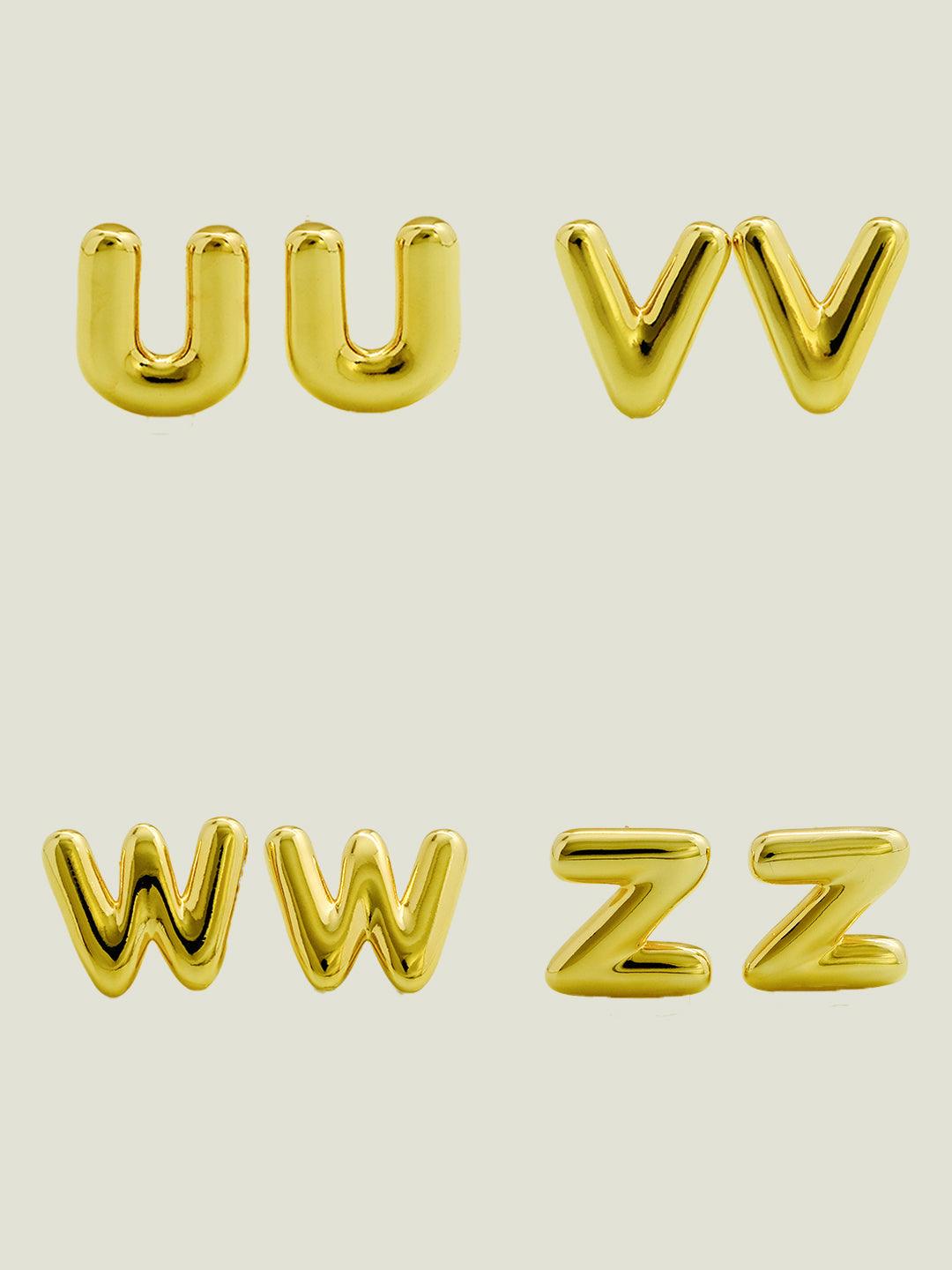 Bubble letter earrings - Lyra