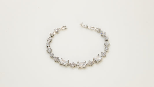 Copper plated 14k gold bracelet, unique design inlaid with zircon, a must-have for gifts and festivals - Lyra