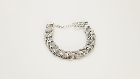Copper plated 14k gold bracelet wholesale, unique design inlaid with irregular zircon, embellish your fashion gift essential - Lyra