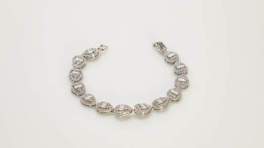 Copper plated 14k gold bracelet wholesale, unique design inlaid with irregular zircon, a must-have for fashionable gifts - Lyra