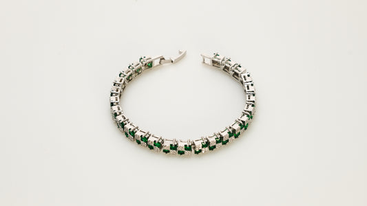 Copper plated 14k gold bracelet wholesale, unique design inlaid with irregular zircon, a must-have for fashionable gifts2 - Lyra