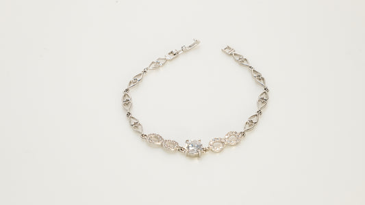 bracelet wholesale copper plated 14k gold,silver unique design inlaid with irregular geometric zircon, fashionable gifts - Lyra