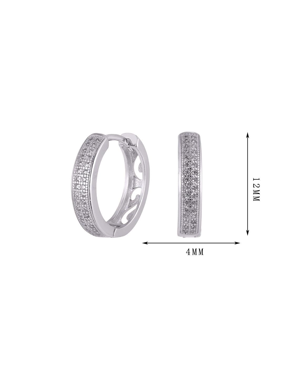 The second set of hoop-set single-row and multi-row diamond earrings - Lyra