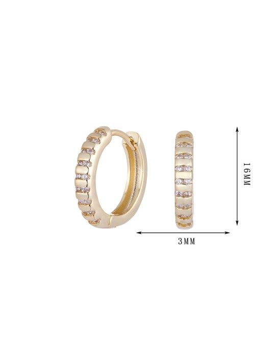 Earring jewelry zircon inlaid ring, fashionable and versatile, shining light set 9 - Lyra