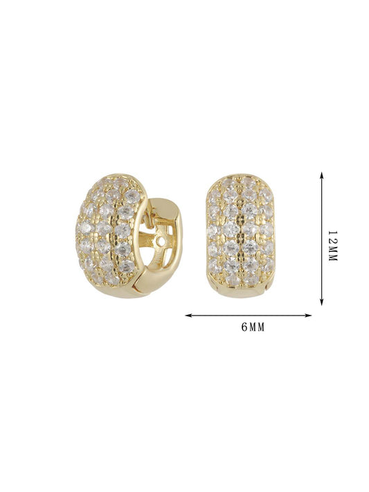 Multi-row inlaid zircon earrings, versatile and fashionable earrings，set13 - Lyra