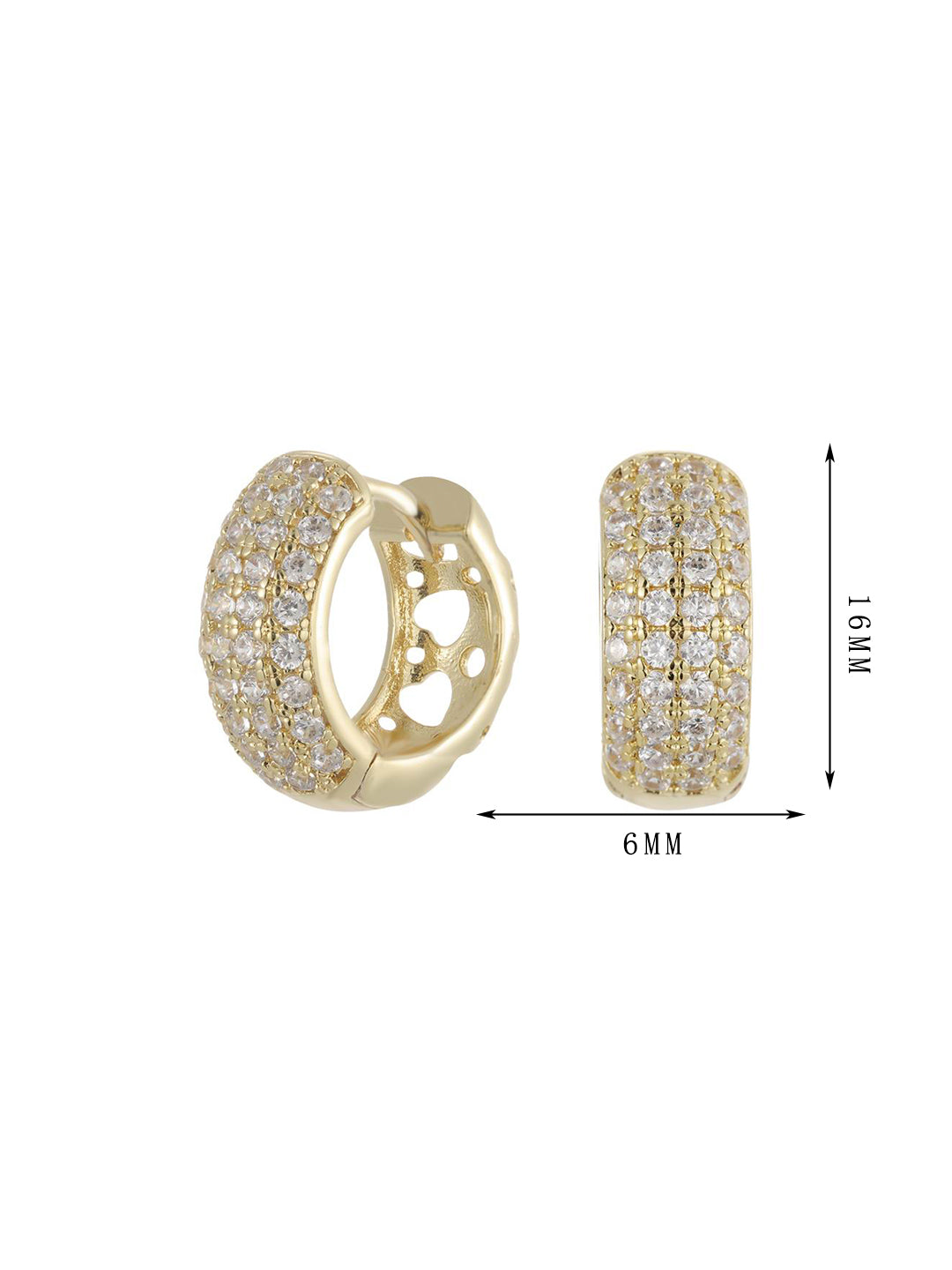 Multi-row inlaid zircon earrings, versatile and fashionable earrings，set13 - Lyra