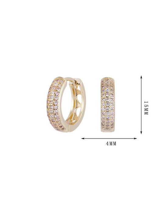 The second set of hoop-set single-row and multi-row diamond earrings - Lyra