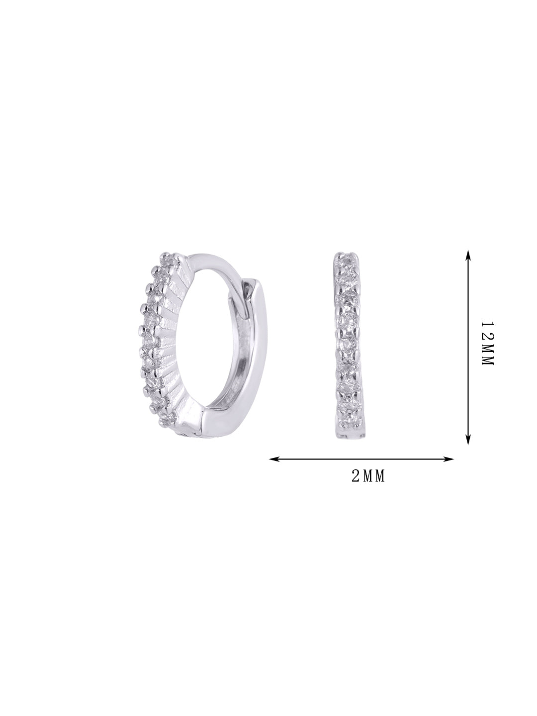 The fifth set of circular zircon earrings - Lyra