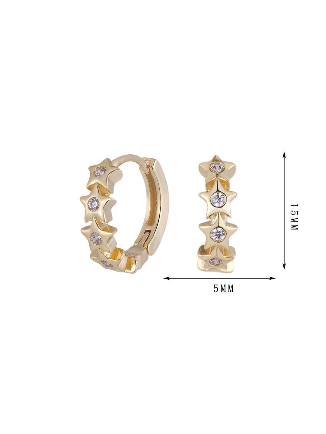 The seventh set of ring star earrings - Lyra