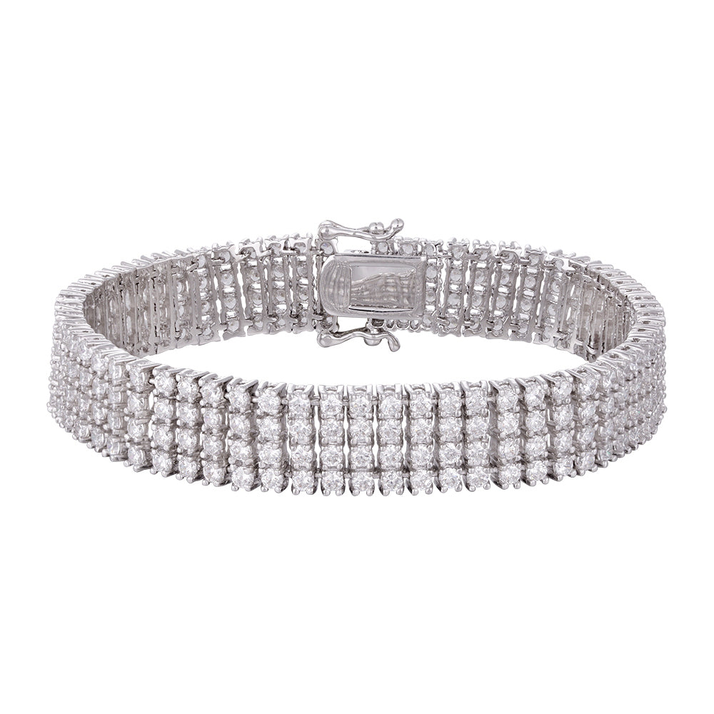 The bracelet is made of three layers of gold plated copper and four layers of zircon. It is not easy to be allergic to wholesale purchases and has a unique style. - Lyra
