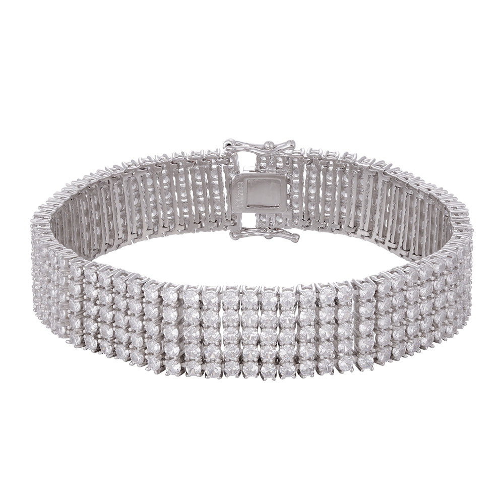 The bracelet is made of three layers of gold plated copper and five layers of zircon. It is not easy to be allergic to wholesale purchases and has a unique style. - Lyra