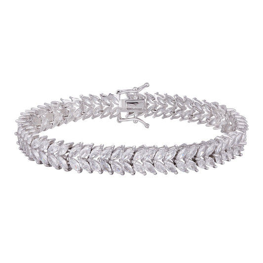 Bracelet copper plated with three layers of platinum, wholesale purchase is not easy to be allergic, unique style - Lyra