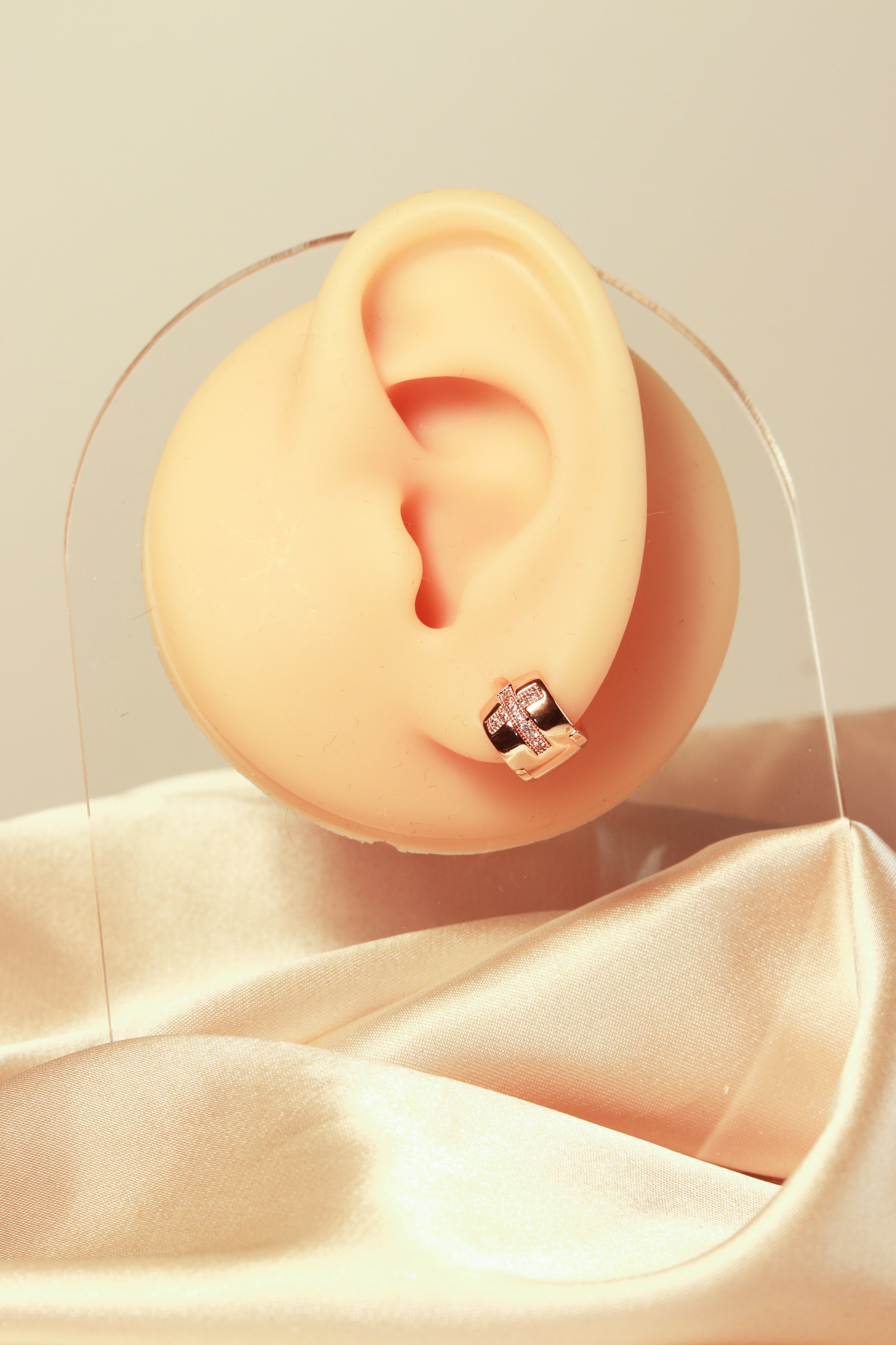 Hoop cross earrings, rice ear pattern earrings, fashion jewelry set 8 - Lyra