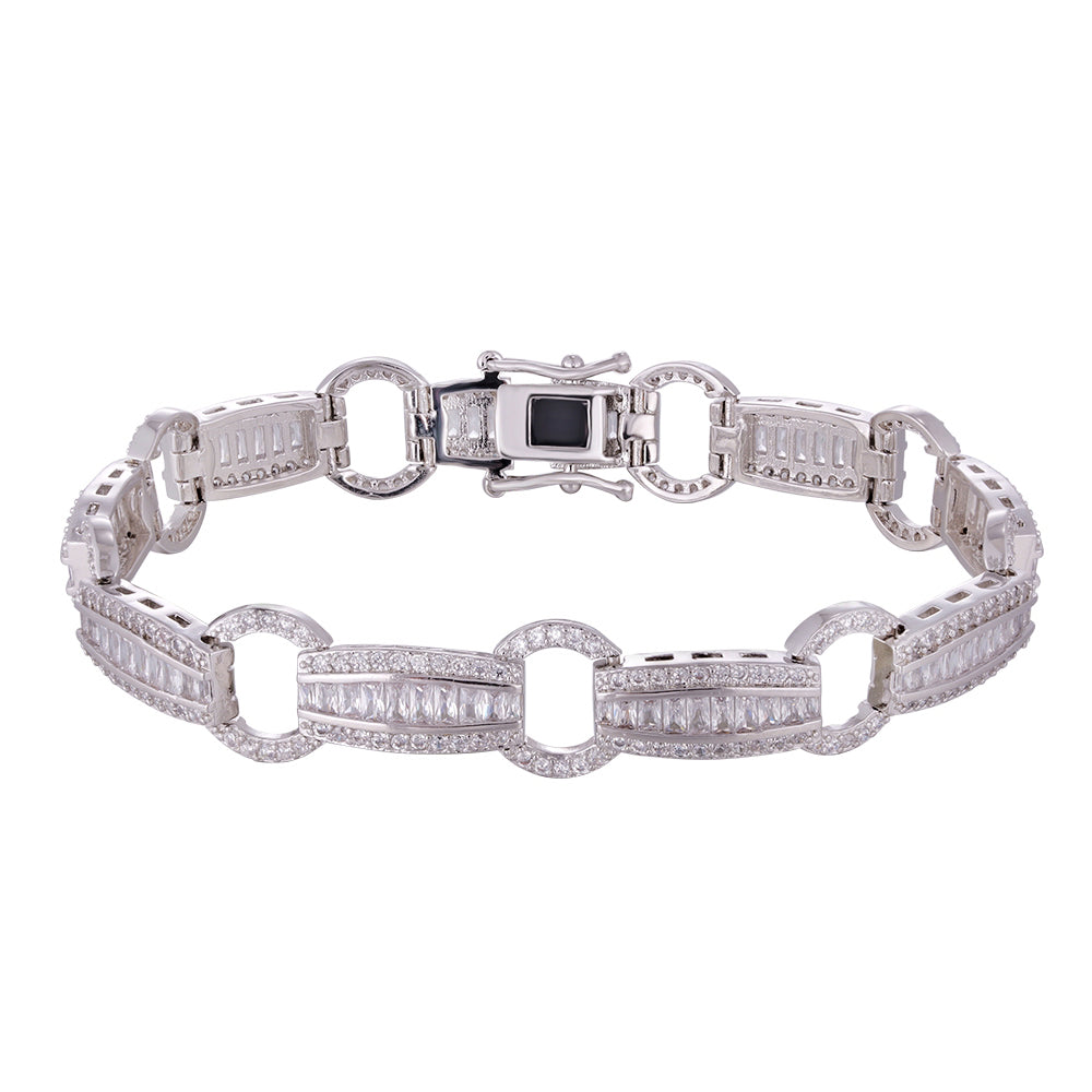 Wholesale copper plated 18k gold buckle bracelet, 3.5mm wide strap bracelet, versatile and exquisite - Lyra