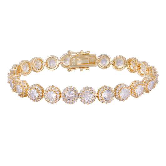Wholesale 18K gold zircon bracelet, original design, versatile style, women's gift - Lyra