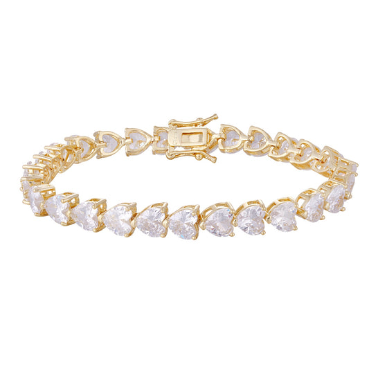 Wholesale 18K gold zircon bracelet, gold and silver, original design, versatile, women's gift - Lyra