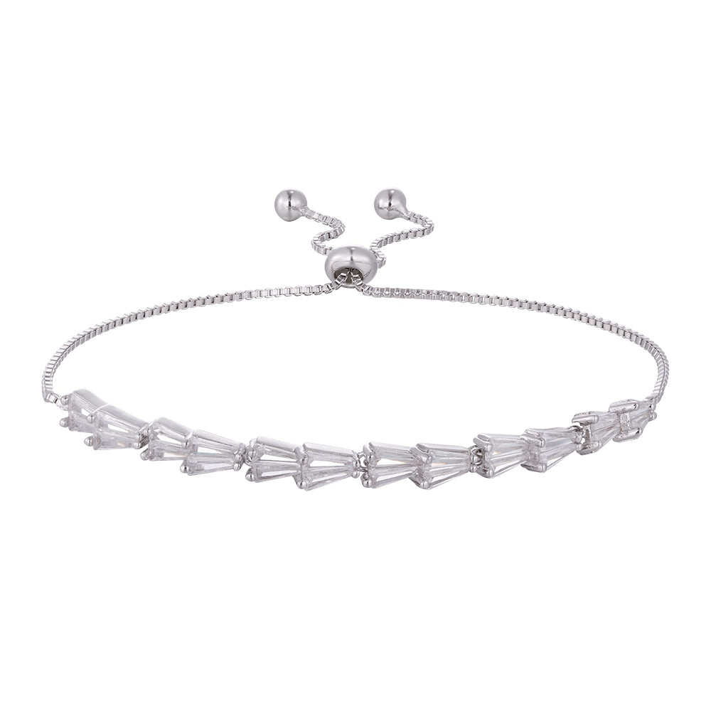 Wholesale 18K gold zircon bracelet, four colors of zircon, adjustable design, unique and versatile, women's gift - Lyra