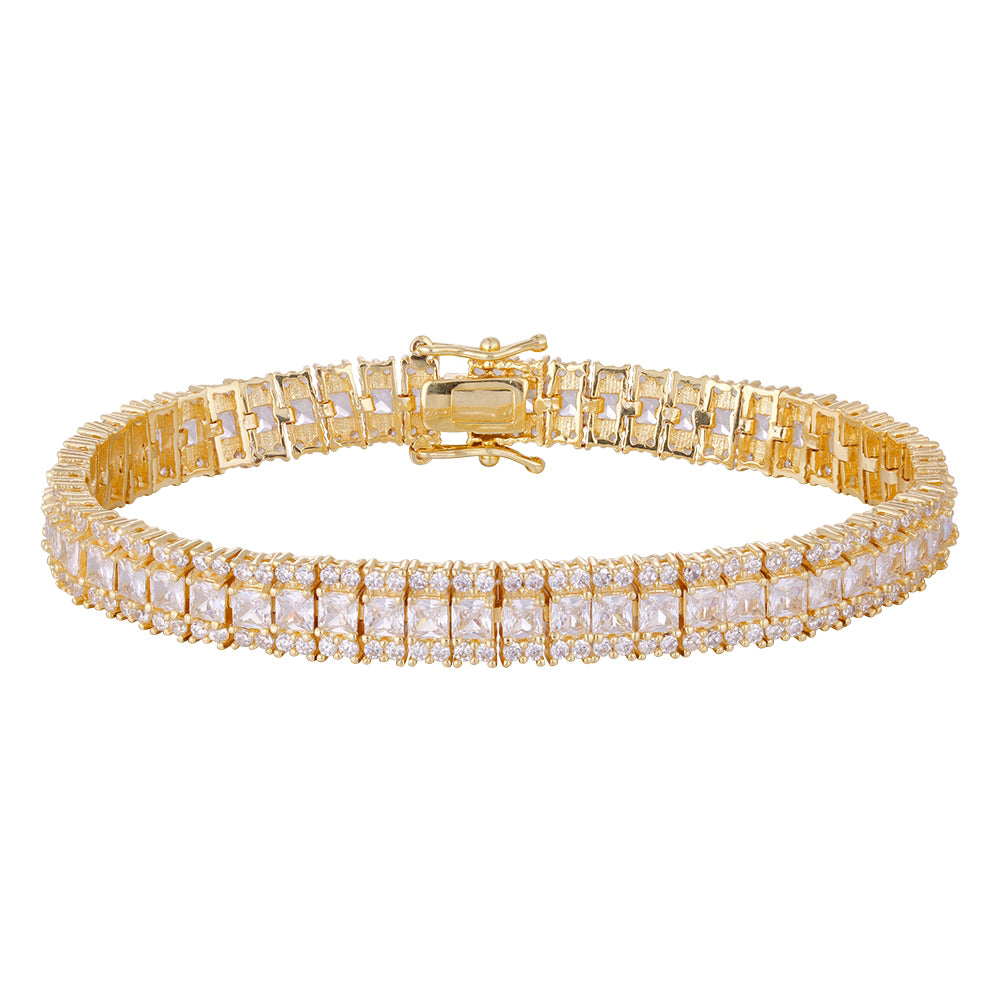 Wholesale 18K gold zircon bracelet, five colors, buckle design unique all-match style, women's gift - Lyra