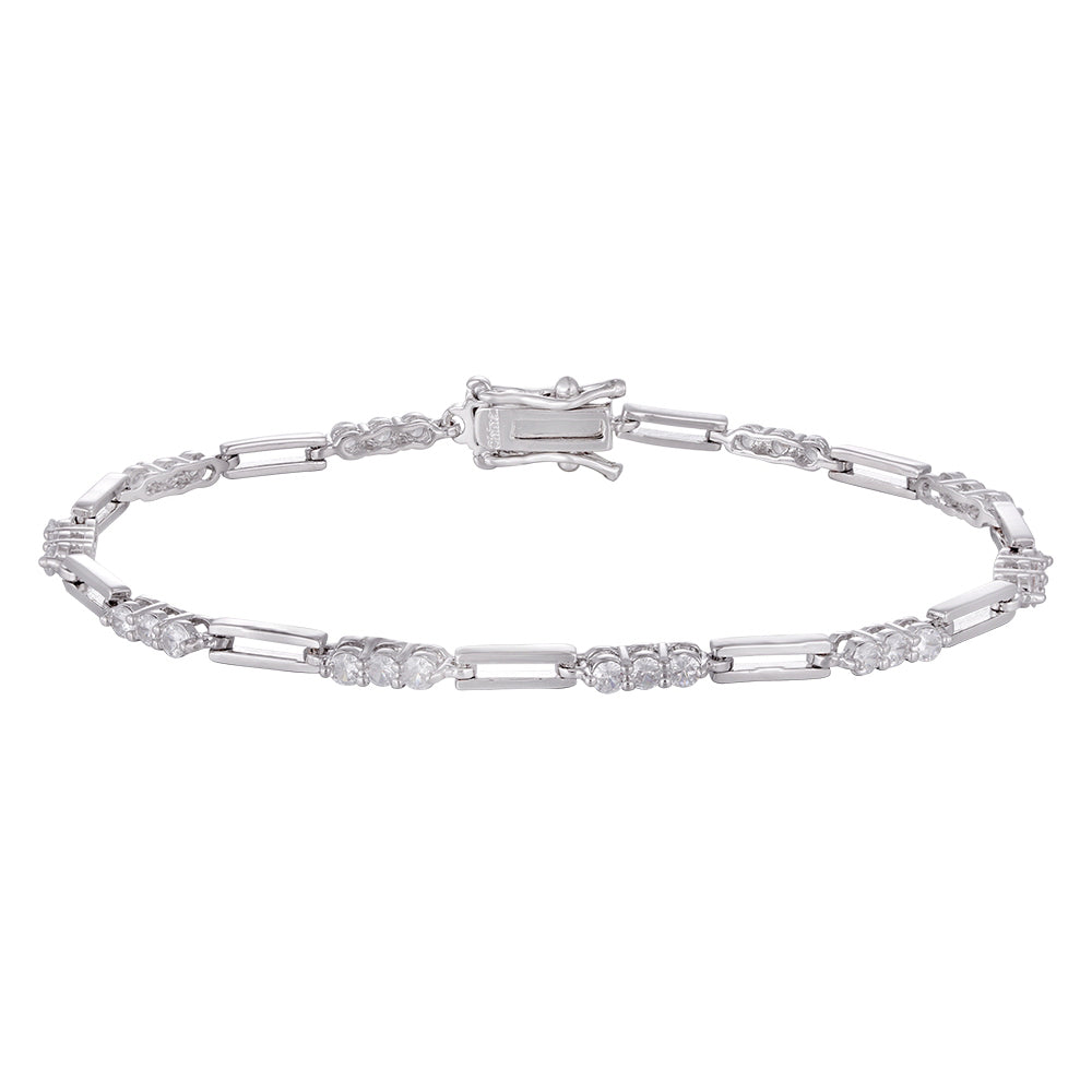 Three-layer copper-plated zircon bracelet, wholesale purchase, not easy to fade and allergic. - Lyra