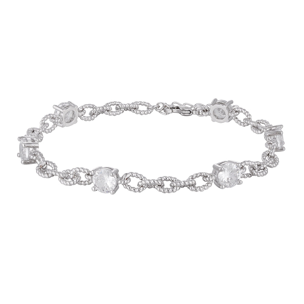 Three-layer copper-plated zircon square bracelet, wholesale purchase, not easy to fade and allergic. - Lyra