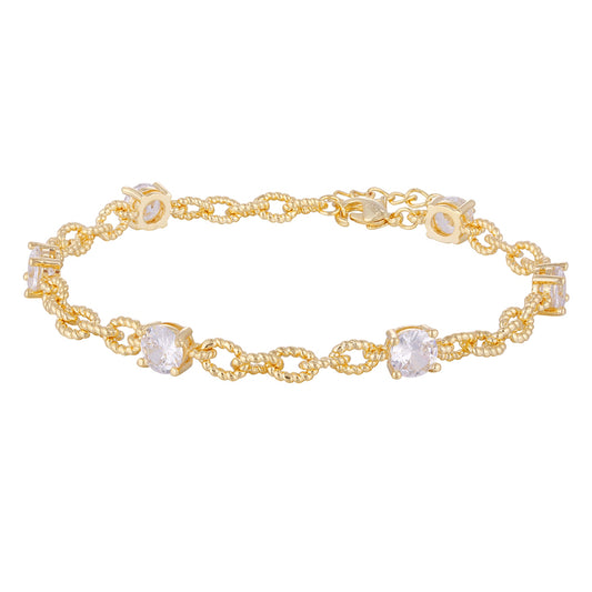 Three-layer copper-plated zircon square bracelet, wholesale purchase, not easy to fade and allergic. - Lyra