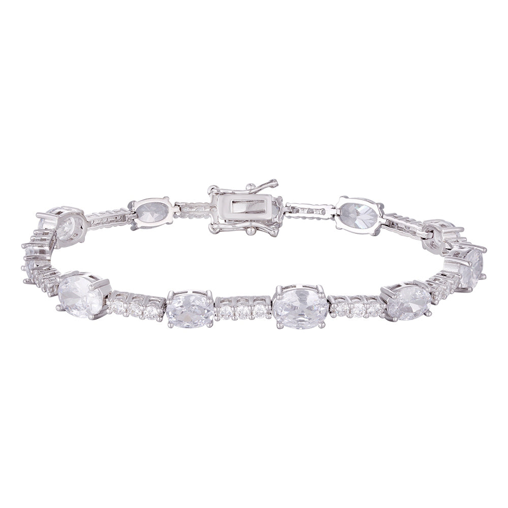 Wholesale 18k zircon bracelet, handmade micro-inlaid natural zircon, summer bracelet, buckle design for easy wearing, women's gift - Lyra