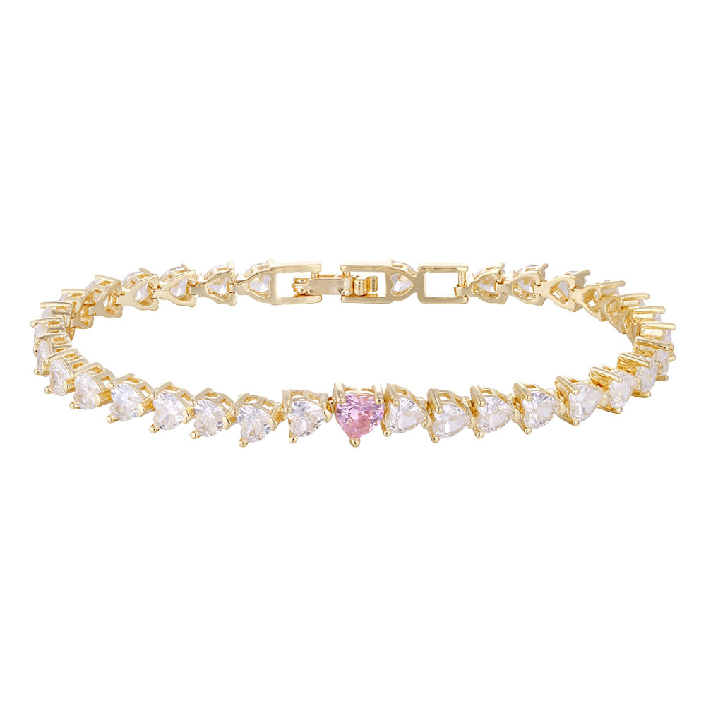 Wholesale 18k zircon bracelet, handmade micro-inlaid, three styles with zircon, big brand replacement, not easy to fade, women's gift - Lyra