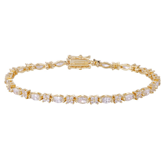 Wholesale low price zircon bracelet, colorful zircon matching, buckle convenient to wear waterproof and sweat-proof, women's gift - Lyra