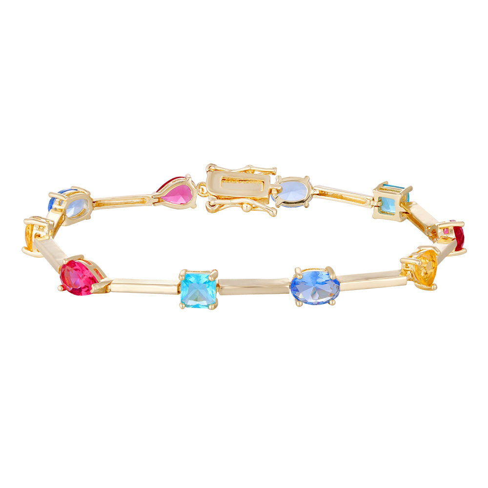 Wholesale low price zircon bracelet, color matching, buckle convenient to wear waterproof and sweat-proof, women's gift - Lyra
