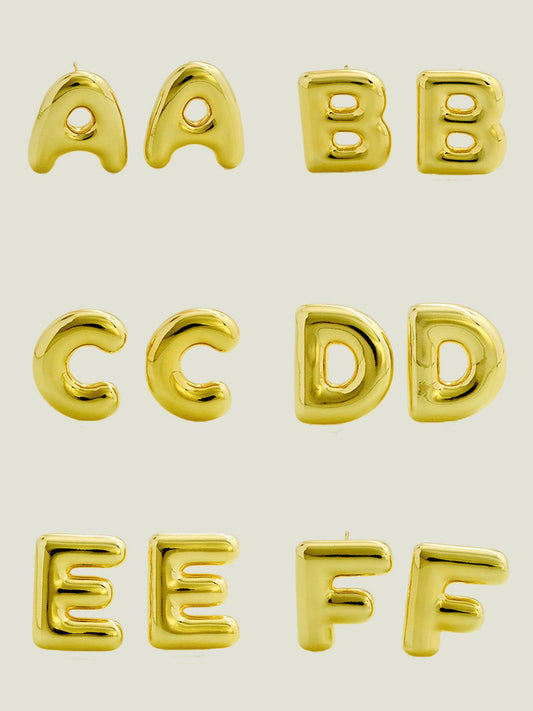 Bubble letter earrings - Lyra
