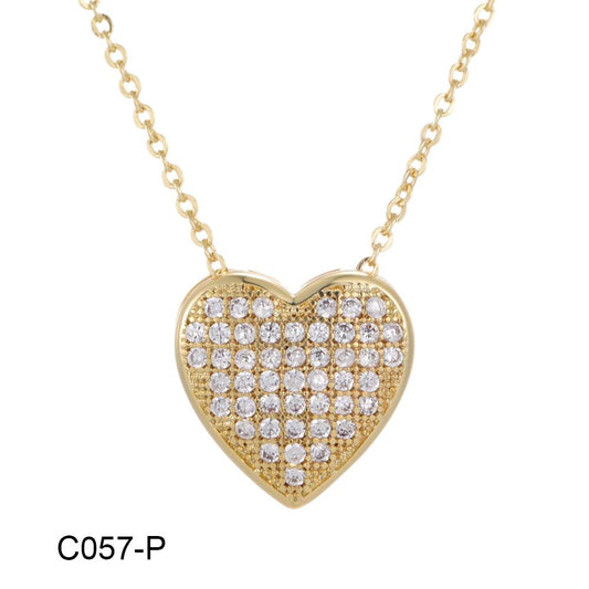 Copper plated 14k gold inlaid zircon necklace wholesale, environmentally friendly material, not easy to allergic - Lyra