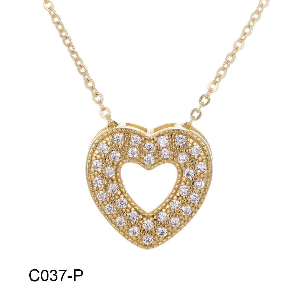 Wholesale love infinity symbol copper plated 14k gold inlaid zircon necklace, environmentally friendly material, not easy to allergic, waterproof and not fade - Lyra